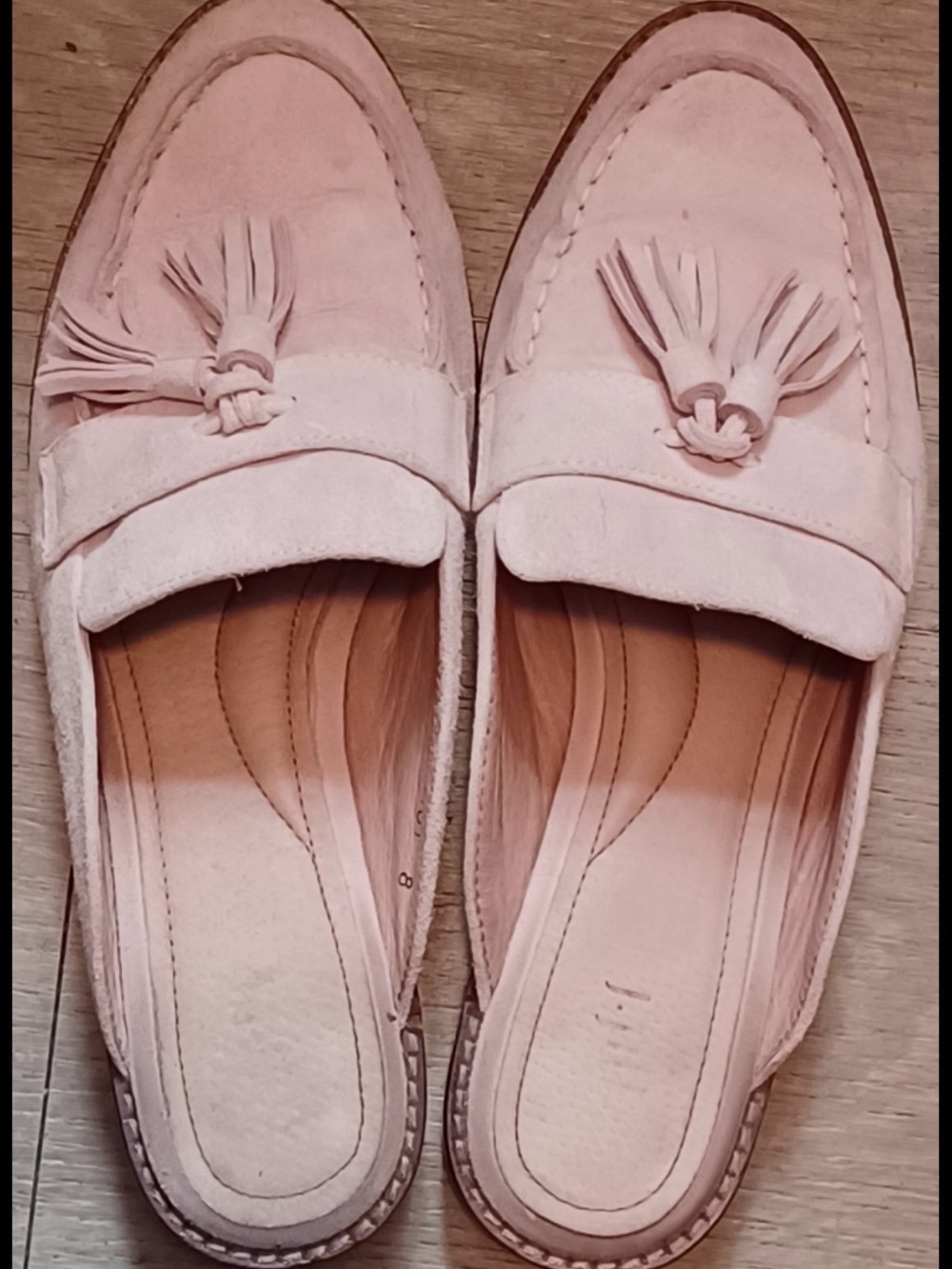 J Jill Shoes Woman’s Pink Suede Sandals Tassels Size 8
